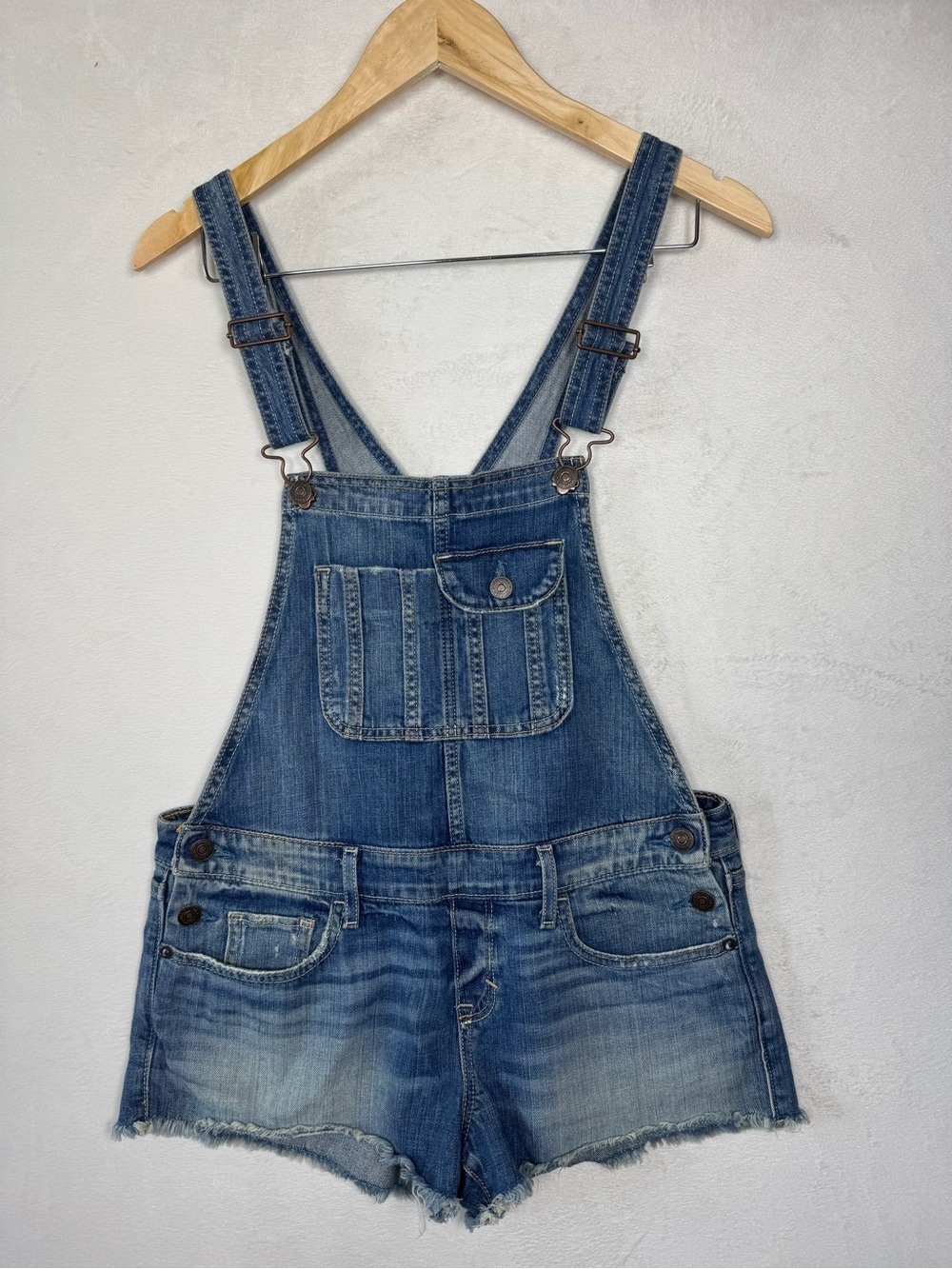 Abercrombie & Fitch Light Blue Denim Labelled Top